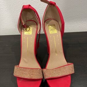 Elegant Red Women's Heels